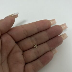 Piercing Semijoia Cruz Cravejada