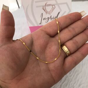 Choker Semijoia Corações