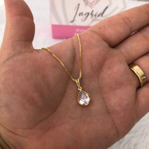 Colar Semijoia Gota