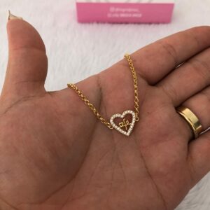 Pulseira Semijoia Fé Com Coração