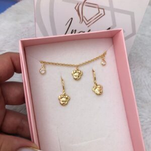 Colar Semijoia Conjunto Minie