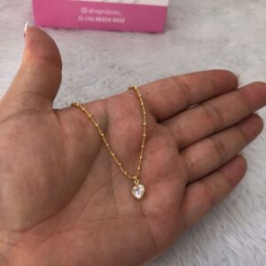 Pulseira Semijoia Coração Delicado