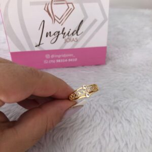 Anel Semijoia Coraçõeszinhos (Plus)