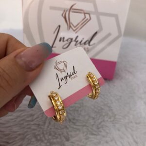 Argola Semijoia Crevejada