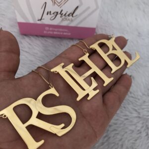 Colar Personalizado com Iniciais Grande