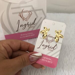 Brinco Semijoia Pétalas