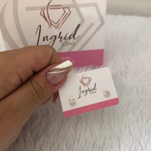 Brinco Semijoia Coraçãozinho Médio