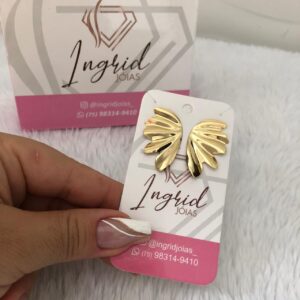 Brinco Semijoia Asa Lisa