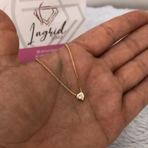 Colar Semijoia Coraçãozinho Pequeno