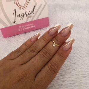 Anel Semijoia Falange De Pedrinha