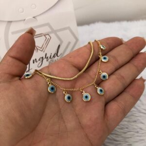 Pulseira Semijoia Olho Grego