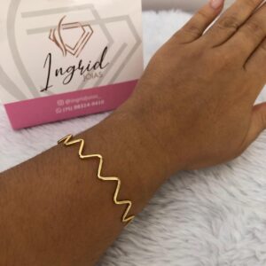 Bracelete Semijoia Ondas