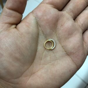 Piercing Semijoia Daith Duplo