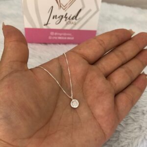 Colar Semijoia Pedrinha