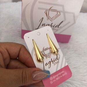 Brinco Semijoia Gota Lisa