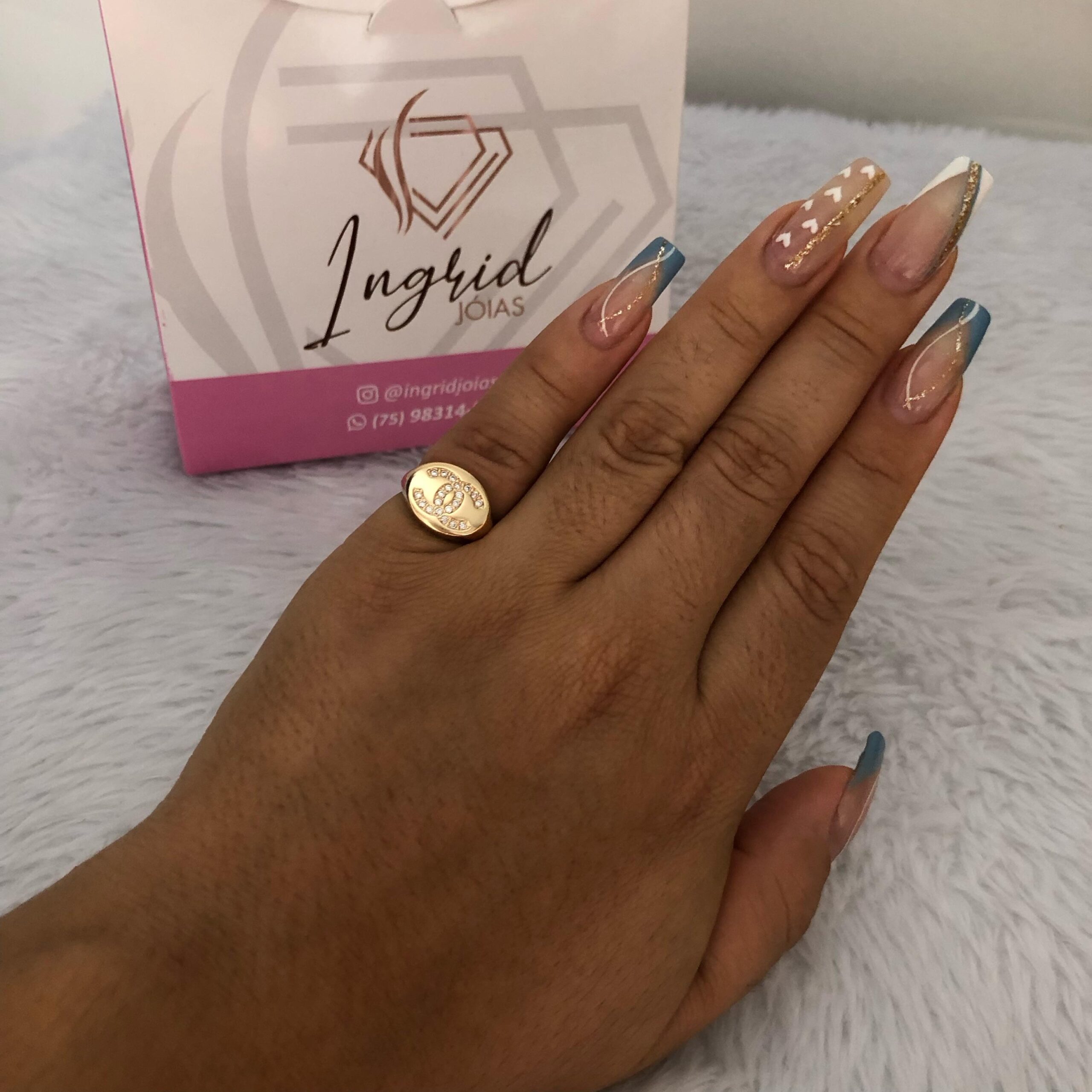 Anel Semijoia Chanel