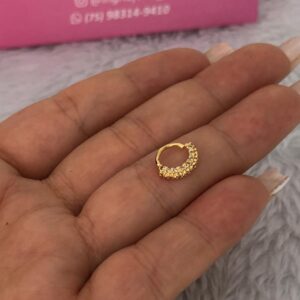 Piercing Semijoia Pedrinhas Hélix/Daith