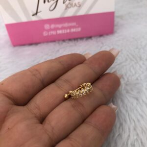 Piercing Semijoia Conch Pedrinhas