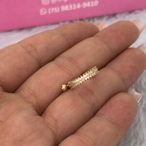 Piercing Semijoia Cravejado Conch