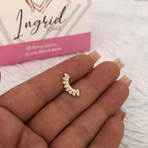 Piercing Semijoia Detalhes Cravejados