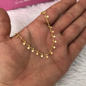 Tornozeleira Semijoia Estrelinhas
