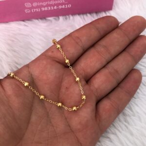 Pulseira Semijoia Bolinhas Infantil