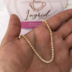 Choker Semijoia Pedrinhas
